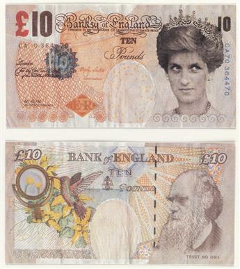 BANKSY 10 Pound Bank Note.